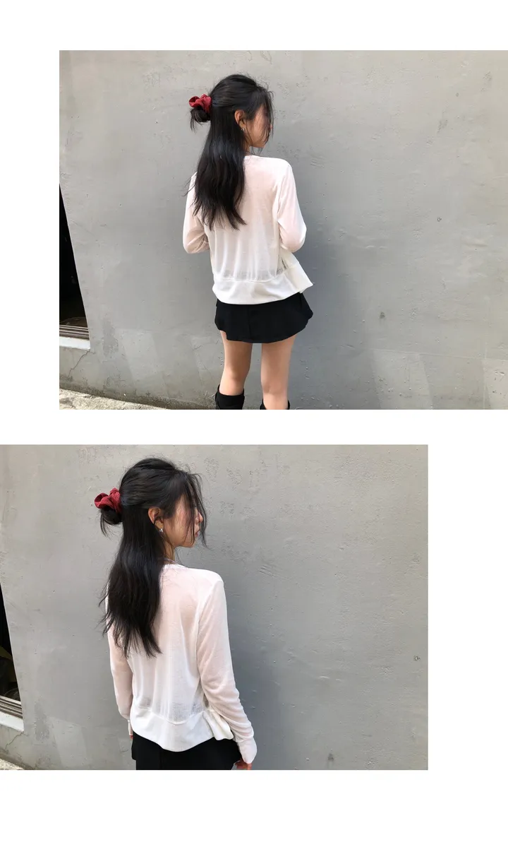 sheer ring cardigan (5color) / 시어 링 가디건 상세 이미지 8