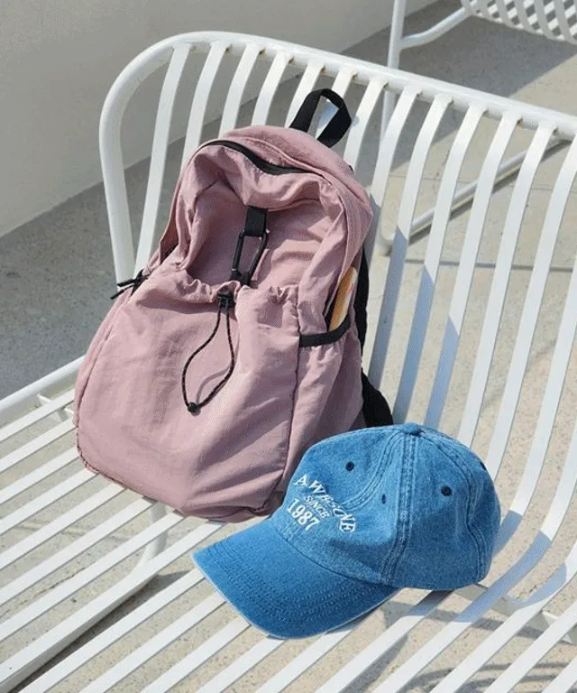 [5컬러] 로디 가벼운 나일론 스트링 텀블러 미니 백팩