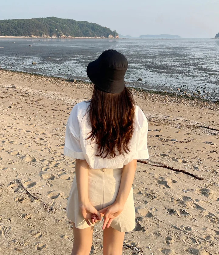 [당일출고]더셀럽 버킷햇 6종 여름 데일리 자외선차단 여자 벙거지 모자 상세 이미지 24