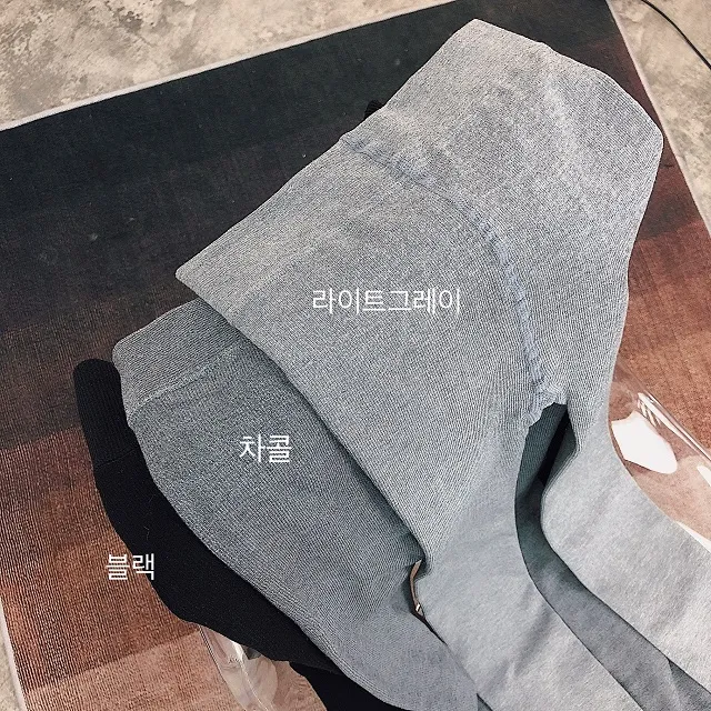 [2개구매할인/고리형,일반형] 밍크융안감 겨울 융털 데일리 골지 기모레깅스(3color) 상세 이미지 22
