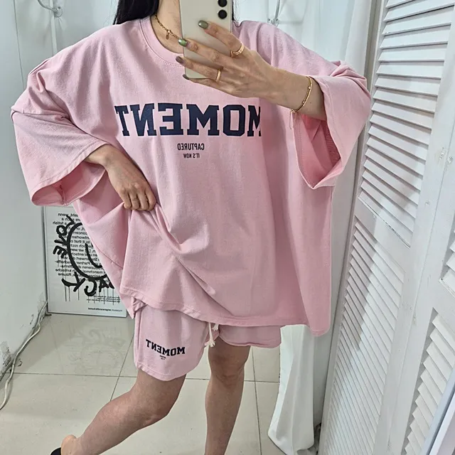 [4COLOR/~3XL] 오버핏 모먼트 트레이닝세트 상세 이미지 22