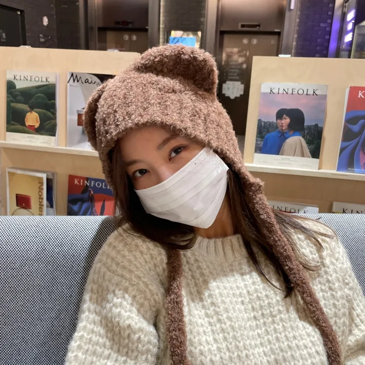🚚당일발송🚚  제리 뽀글이 니트 보넷 후드넥 모자 워머 상세 이미지 3