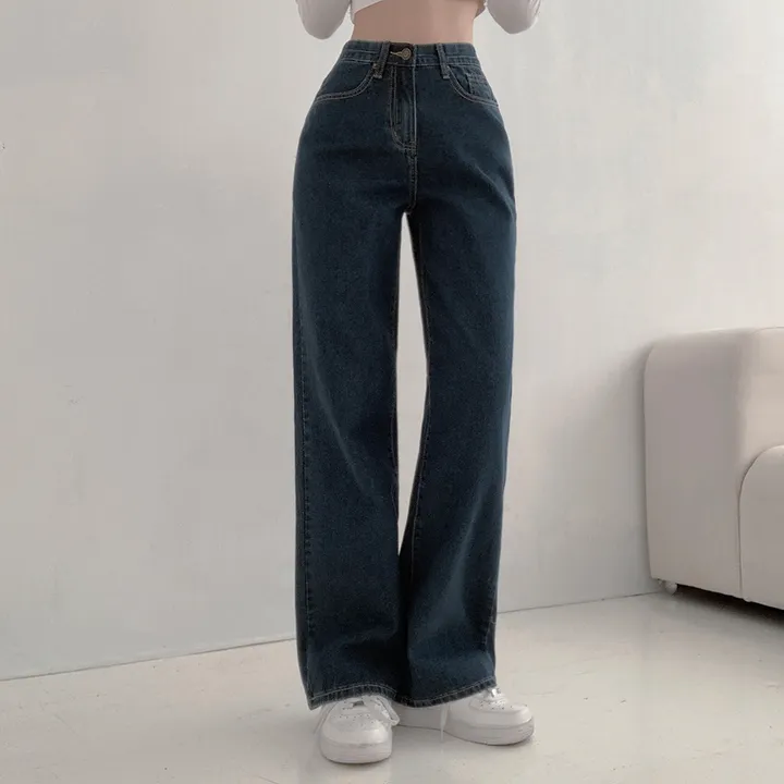 [히든밴딩/3단기장/S-4XL💫] 리어스 세미 와이드 롱 워싱 데님 팬츠 6colors 상세 이미지 8