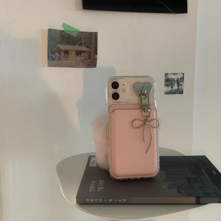 [리뷰최고🎀/풀세트] 발레코어 실버 메탈 리본 맥세이프 하드 케이스 세트 Ballet silver metal ribbon mac safe case set 상세 이미지 16