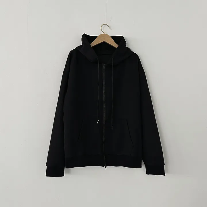 [UNISEX🖤/2사이즈선택(추가금x) 교복템,퀄보장🖤 투웨이집업 오버핏 기본 데일리 후드집업 남녀공용 커플템] 올데이투웨이후드집업 상세 이미지 51