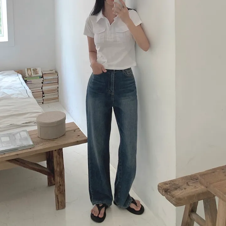 [당일출고] #누적10만장 썸머ver [MADE] 블림진 오버핏 딥 브러쉬 롱 와이드 데님 팬츠 (기장선택) 상세 이미지 140