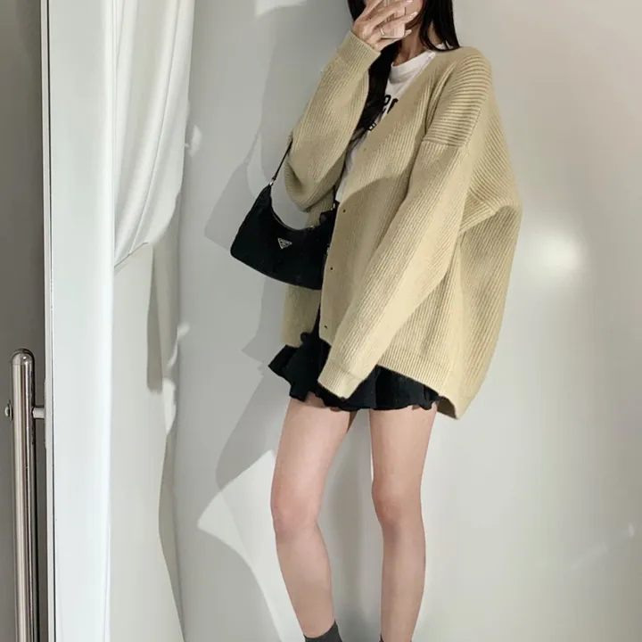 봄신상 간절기 도톰한 봄가디건  오버핏 여리핏 가디건 여친룩 데이트룩 꾸안꾸룩 3COLOR 상세 이미지 15