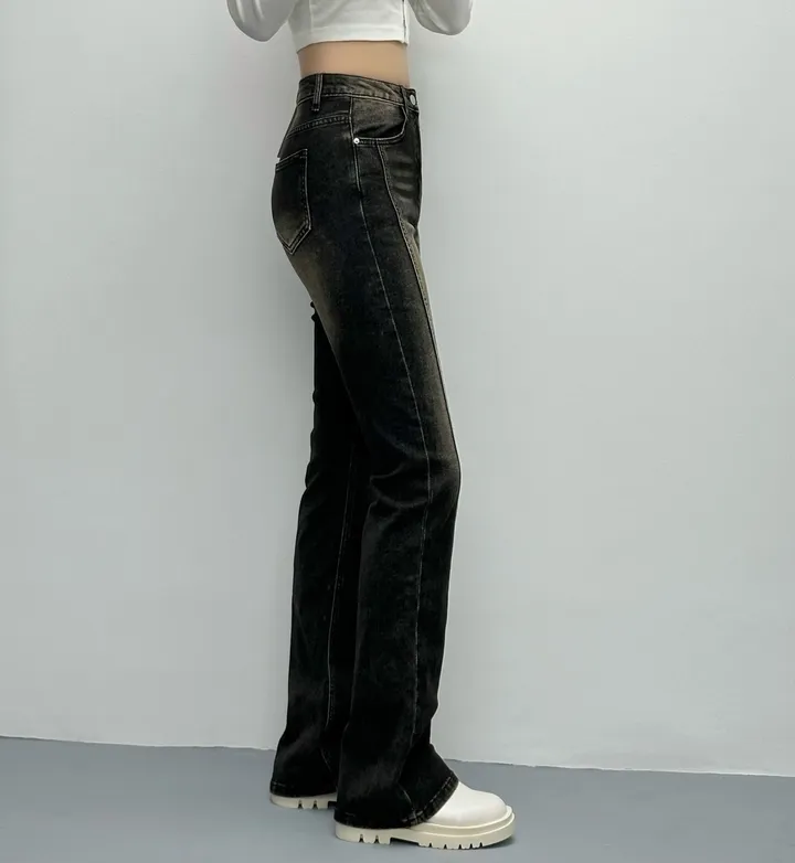 [인생부츠컷/숏&롱/~XL] 엘리 절개라인 하이웨스트 부츠컷 데님팬츠 롱팬츠 기장선택 빅사이즈까지 스판청바지 가을신상 (6Col) 상세 이미지 19