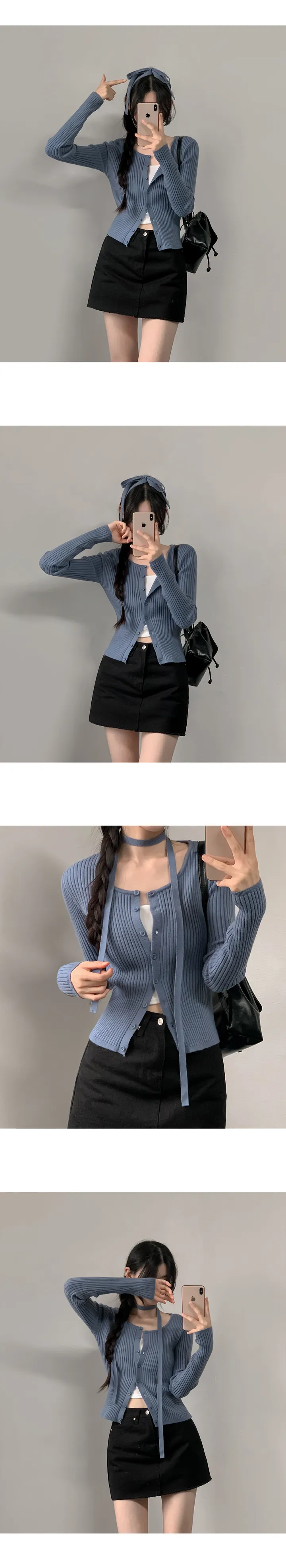 [타이set] 로젤 골지 가디건 - 7color 상세 이미지 11