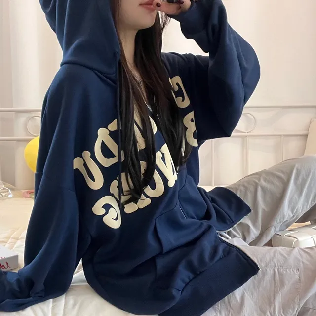 [기모ver.추가/특가할인중] 교복템강추 보호본능핏~  데일리 캐주얼 투웨이 발포 레터링 후드집업 상세 이미지 22