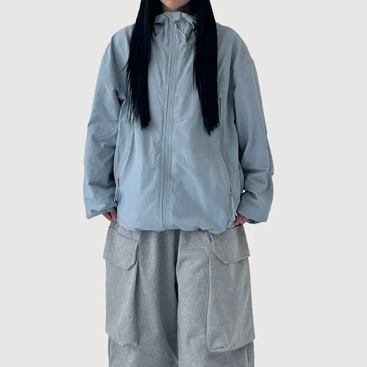 [오버핏,퀄보장/UNISEX] 케이 파스텔 후드 바람막이 (3color) 상세 이미지 15