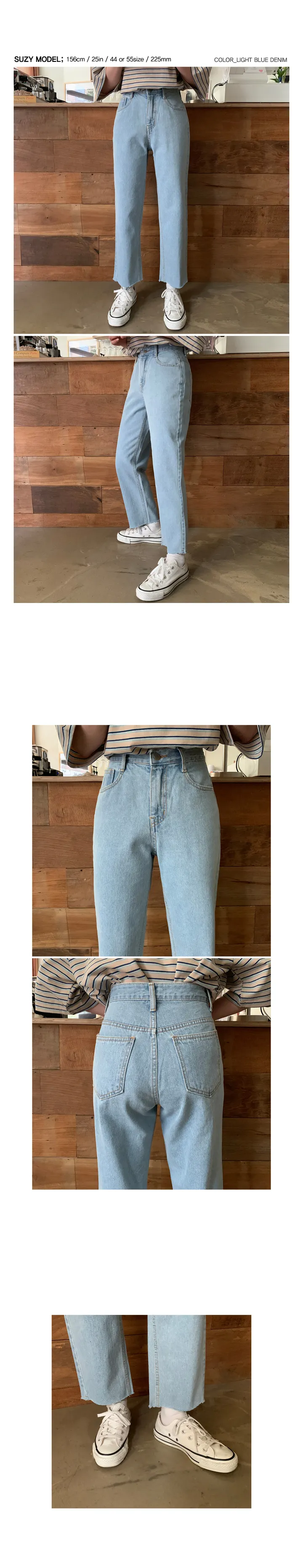 '당일발송'[landmade]인생핏키작녀썸머데님일자팬츠 (2color)'S-XL사이즈' 상세 이미지 54