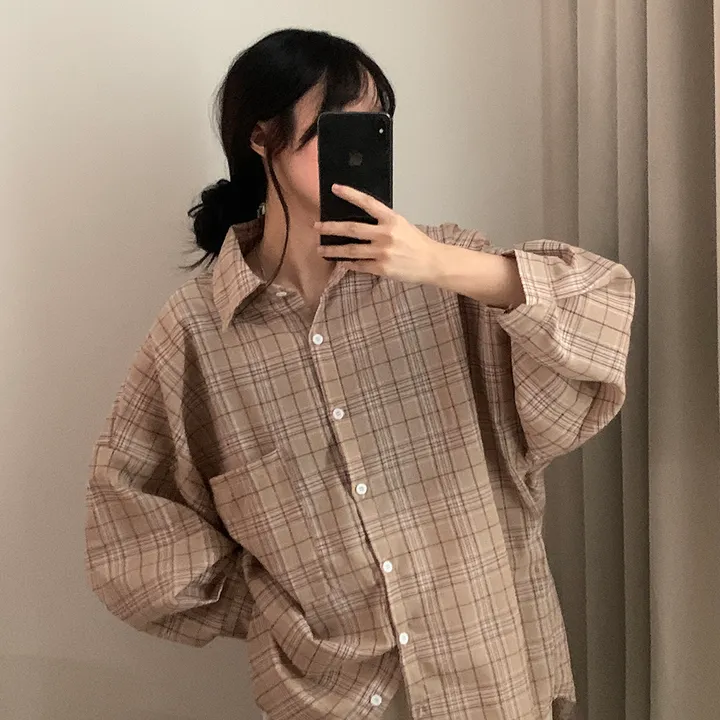 묶음할인🎈[오버핏🤍] 마가린 체크 오버 남방 상세 이미지 31