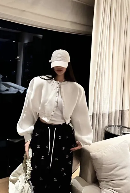 ((고퀄*꼭사템)) 네오플렌 컬러 패치 퍼프 자켓 아우터 외투 스판 루즈핏 오버핏 상세 이미지 9