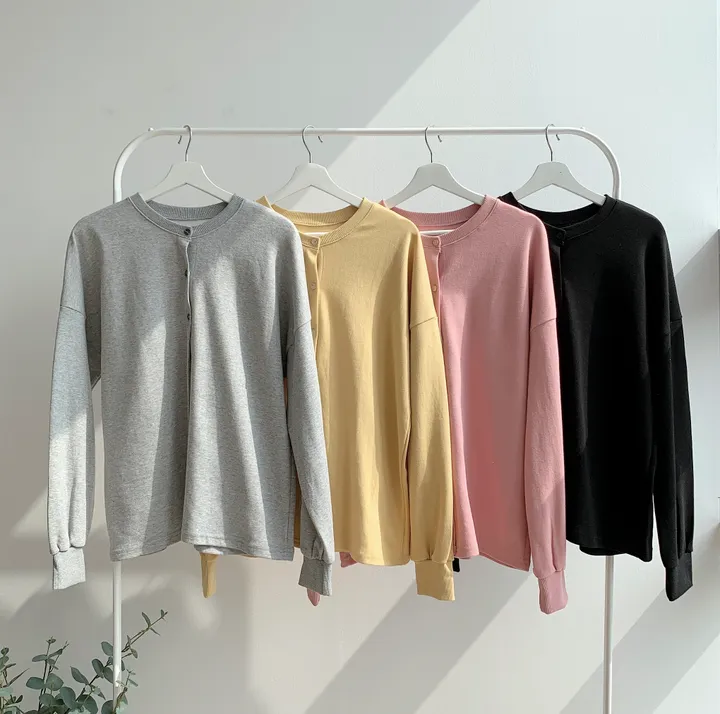 프롬 데일리 루즈핏 면 가디건(4color) 상세 이미지 4