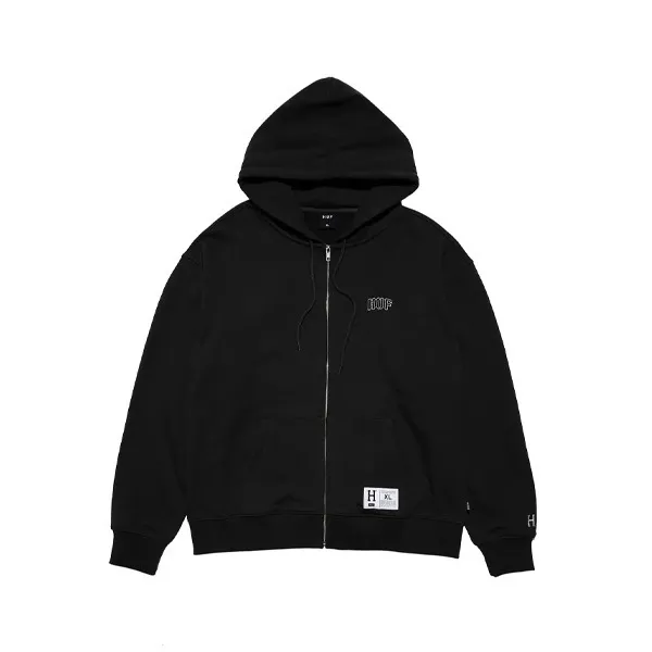 허프 HUF ARCH LOGO HOODIE ZIP UP [BLACK] - 4910 | 사고 싶은 스타일