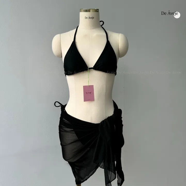 비키니 랩 스커트 치마 수영복 커버업 체형커버 단품 매쉬 3color 상세 이미지 15