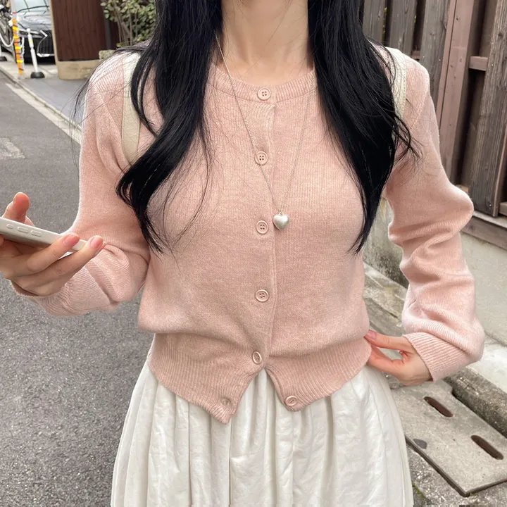 봄필수템 [브이넥/라운드넥] 소장각 라운드 브이넥 기본핏 긴팔 가디건 상세 이미지 17
