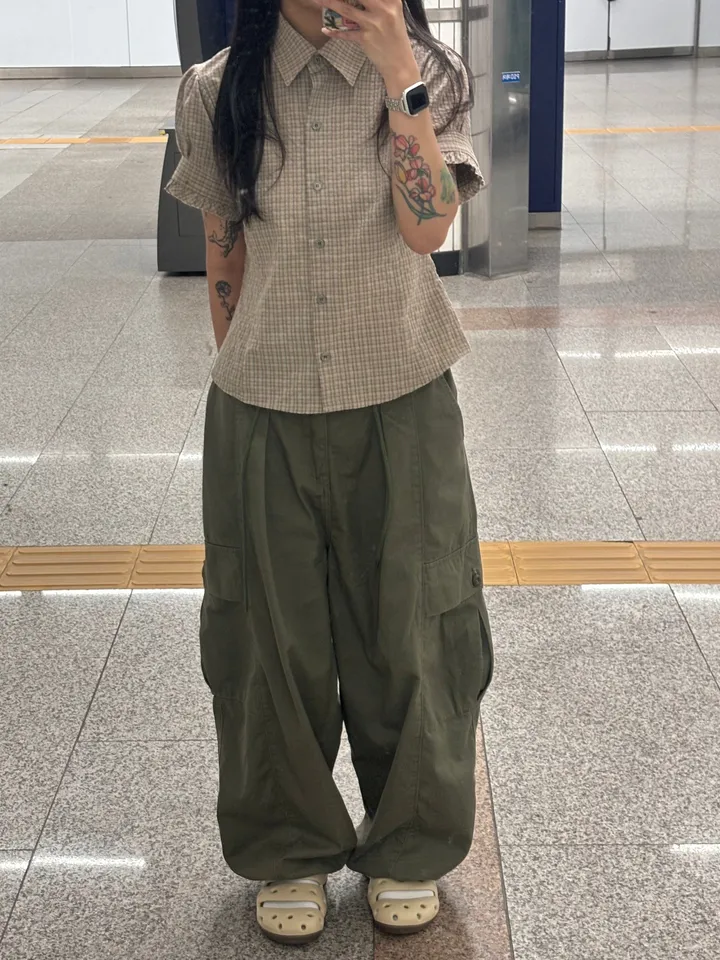 [인기] 핏보장 카고 포켓 벌룬 팬츠 / 키작녀 벌룬팬츠 / (3color) 상세 이미지 19