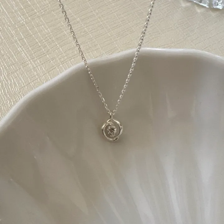 [silver925] 레인 큐빅 목걸이 (2color) 상세 이미지 15