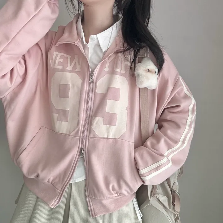 [아방*-*/교복템!] 교복 위에 툭! 93 투웨이 블록코어 두줄라인 오버핏 가을 집업 상세 이미지 15