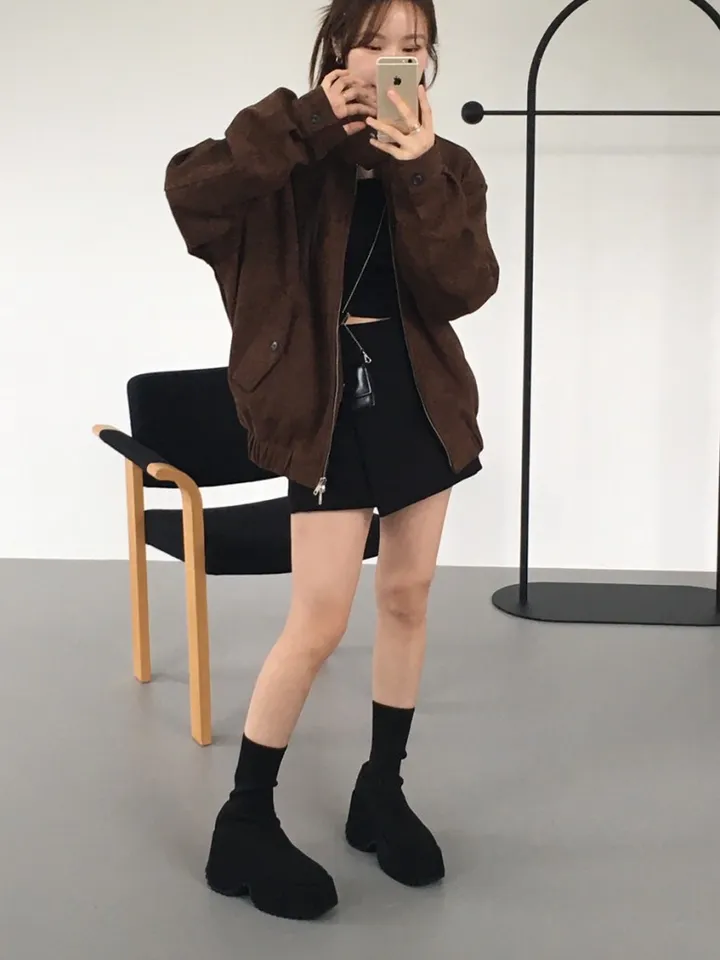 가성비갑) 로컬 스웨이드 자켓 (2color) [스웨이드/자켓/가을코디/코디추천/가성비/숏자켓/점퍼/대학생/y2k/데일리/겨울코디] 상세 이미지 19