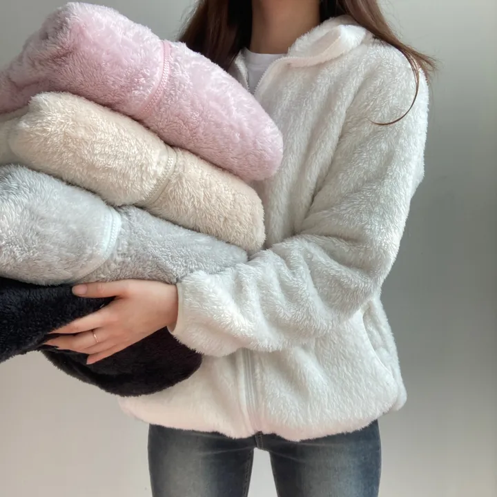 [L,XL~당일출고*/2개구매할인!] 양털 도톰 부드러운 후리스 집업 따뜻한 플리스 집업 (6color) 상세 이미지 2