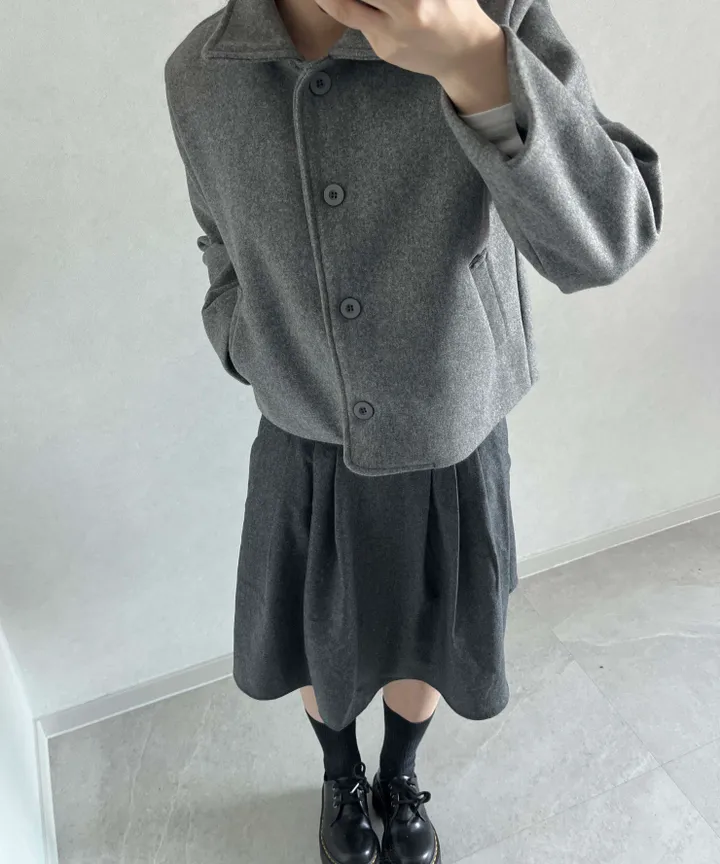 [💥주문폭주💥] 카라 숏코트 자켓 (4color) 도쿄룩 일본여행룩 간절기자켓 하객룩 숏코트 상세 이미지 16