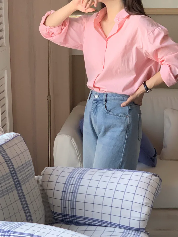 [주문폭주/당일출고] 루즈핏 파스텔 코튼 셔츠 남방 5col 봄셔츠 여름셔츠 가을셔츠 상세 이미지 26