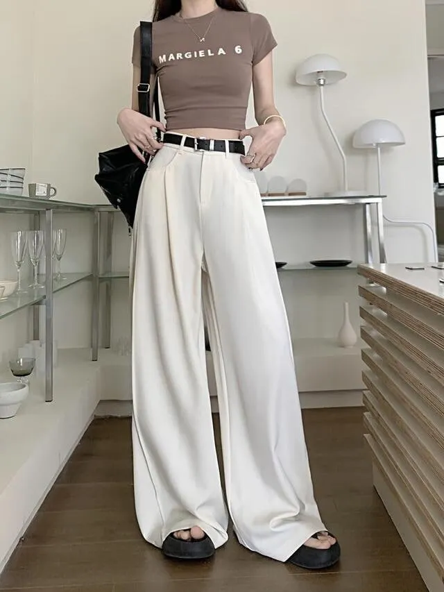 [S~4XL] 짐빔 와이드팬츠 여리여리핏 투핀턱 슬랙스 뒷밴딩 맥시 와이드 핀턱 봄 여름 슬랙스 밴딩팬츠 빅사이즈 정장바지 루즈핏 하이웨스트 상세 이미지 22