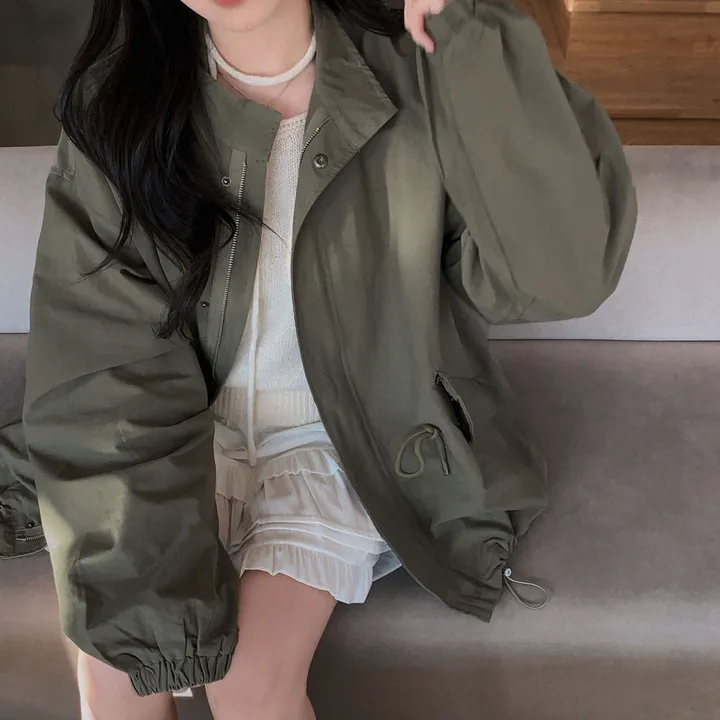 [왕오버핏🤍]간절기 아우터 1등,스프링앤어텀 매트 코튼 야상 점퍼 상세 이미지 19