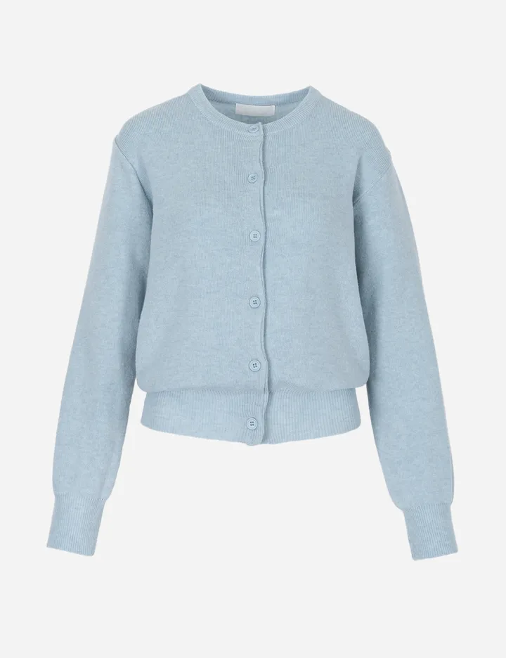 BASIC ROUND NECK KNIT CARDIGAN 베이직 라운드 니트 가디건 무지 긴팔 가디건 상세 이미지 7