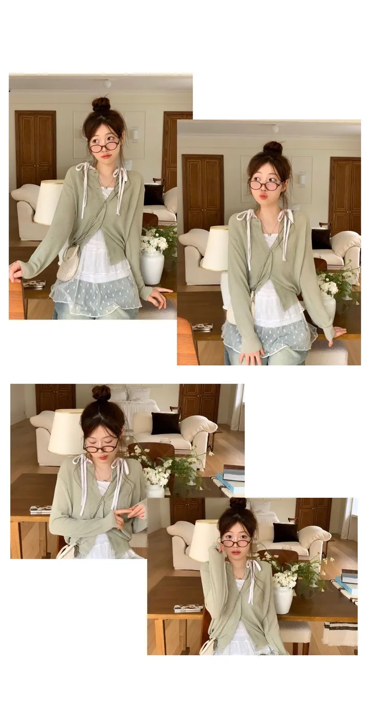 [살안타템/여름까지 쭉🤍]버프리 여리 잘록핏 데일리 버튼 니트 가디건 5color 상세 이미지 15