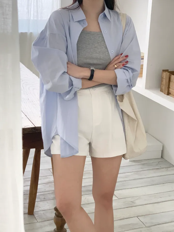 [주문폭주/당일출고] 루즈핏 파스텔 코튼 셔츠 남방 5col 봄셔츠 여름셔츠 가을셔츠 상세 이미지 56