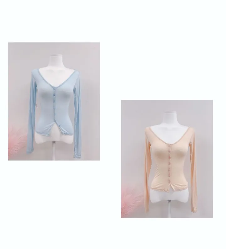 자체제작💙[물먹청초st인간청순녀💧]투명촉촉 실키 쫀쫀스판 기본가디건 상세 이미지 97