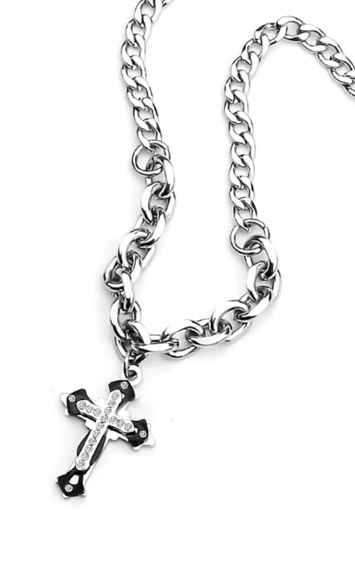 [5/13 입고 변색없는 써지컬, 볼드&유니크]  cross necklace [빅 십자가 목걸이] 상세 이미지 35