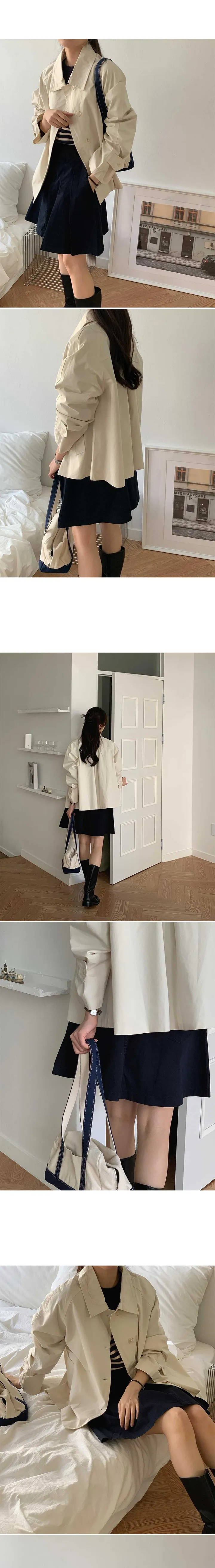 베이글 하프 트렌치 코트 (coat) 재진행! 상세 이미지 3
