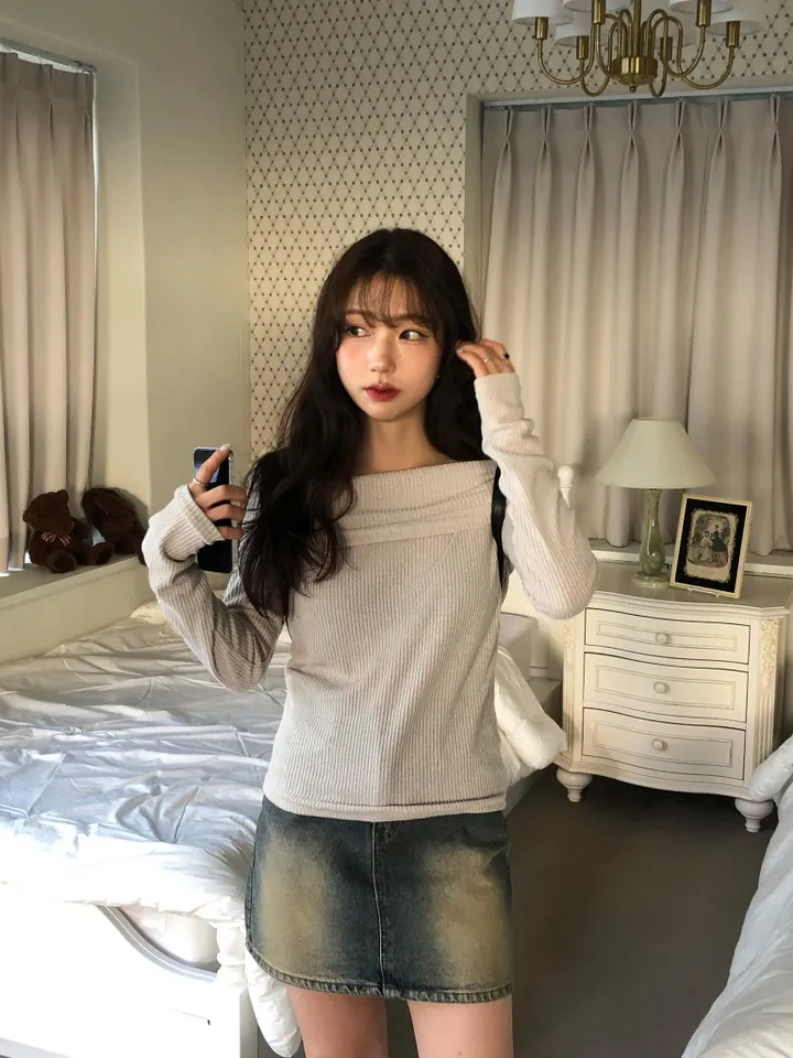 원스 워싱 데님 미니 스커트 상세 이미지 31