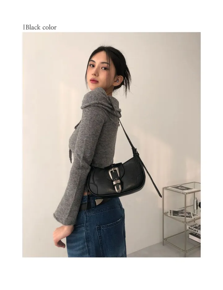 [당일발송/MDpick] Vintage buckle shoulder bag , 3color 상세 이미지 3