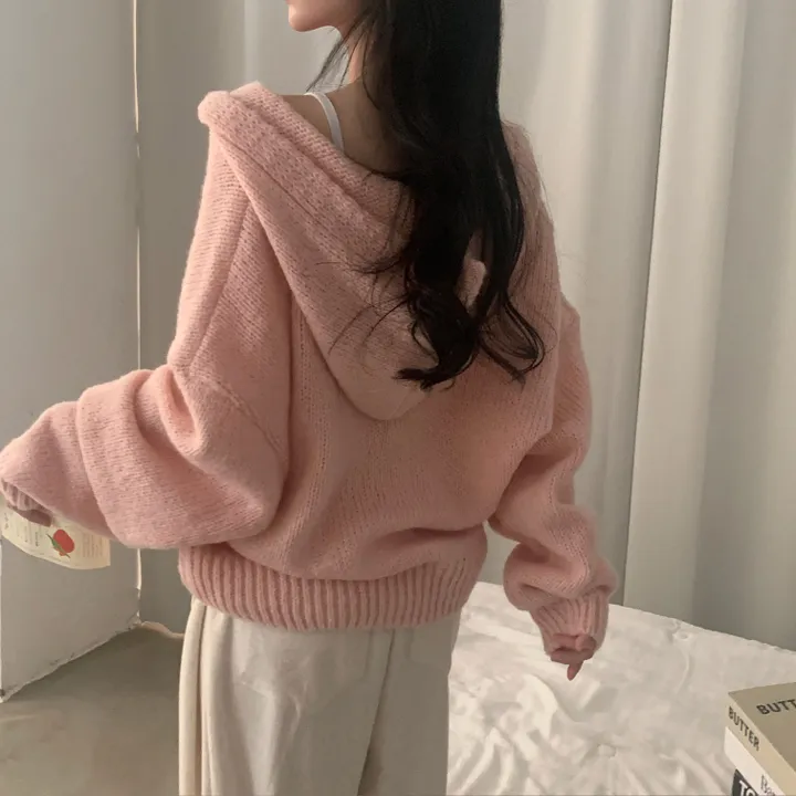 [후기보장*.*/루즈핏🤍] 보호본능, 아방핏 도톰 니트 후드가디건 - 5color 상세 이미지 26