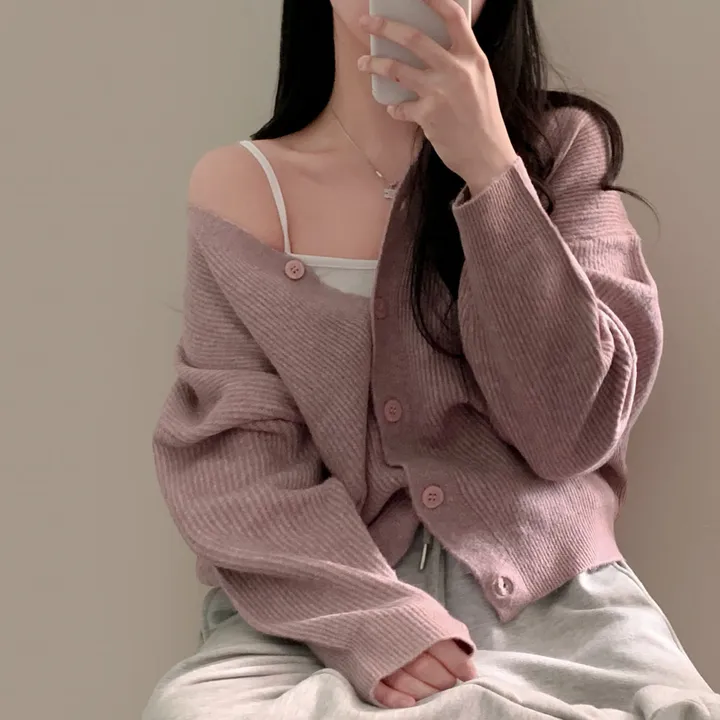 [인생가디건🤍]극여리 루즈핏 울 브이넥 니트 가디건 - 8color 상세 이미지 75
