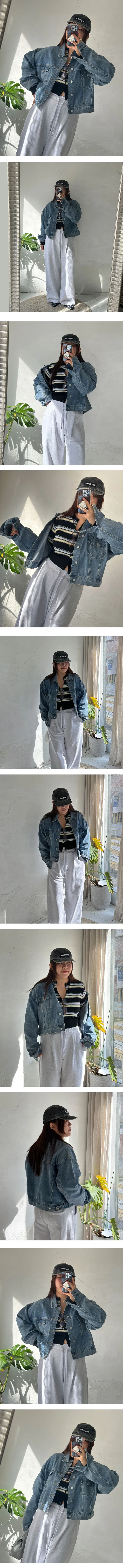 꽃샘 오버핏 청자켓 (2color, 77사이즈 가능) 상세 이미지 3