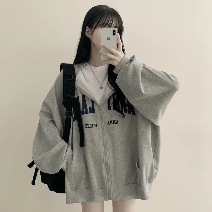 [기모선택/리얼왕오버핏!] 안아주고 싶은핏, 레터링 왕박시 벌룬 아방핏 후드집업 개강룩 캠퍼스룩 상세 이미지 16