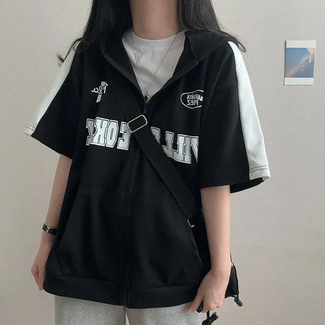 [오버핏!/반팔집업] 핏예쁜, 윌비 반팔 배색 후드집업 (3color) 상세 이미지 19
