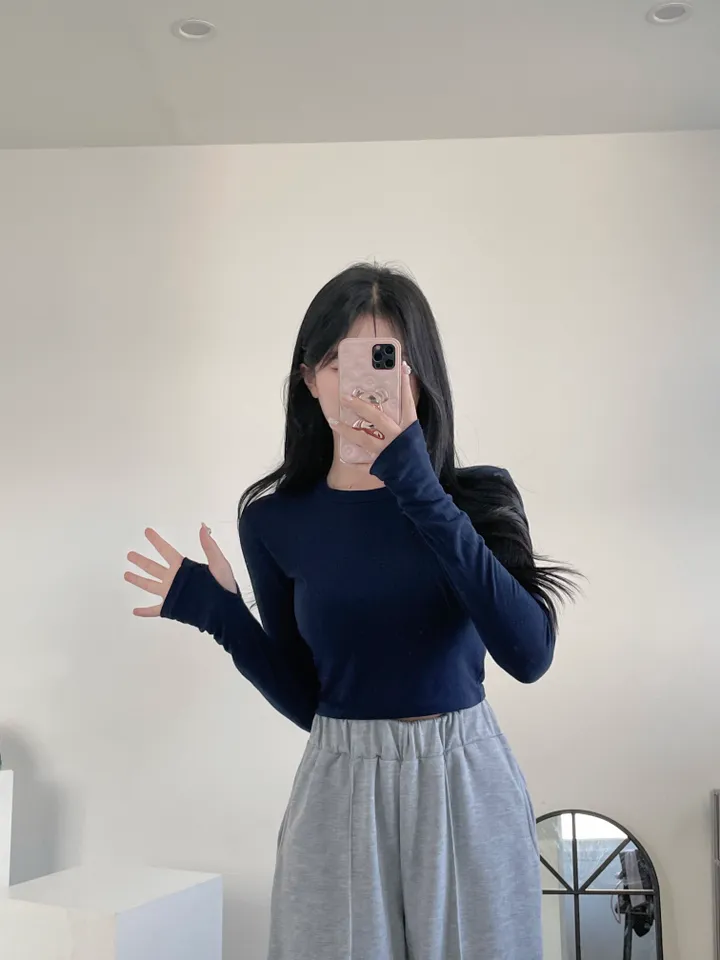 [쫀쫀/사장강추] 라운드 쫀쫀 워머 긴팔 티 상세 이미지 17