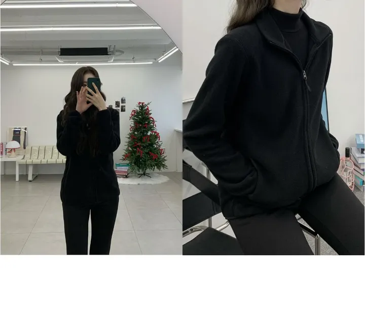 [키작녀부터 빅사이즈까지!][-4XL]부드러운 북극곰 후리스 폴라폴리스 양털 겨울 아우터 기모 4color 상세 이미지 14