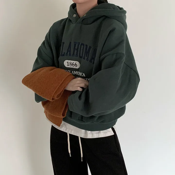[대박핏보장✨/98%만족/진그레이 당일출고!] 자체제작 #크치Made 꿈에 나온 핏, 오클라호마 1866  양기모 맨투맨 긴팔 후드티 ; 5컬러 상세 이미지 114