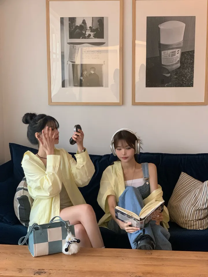 [4천장판매][MADE/핏보장인생셔츠] 에디 프렌치 코튼 오버핏 셔츠 남방 남녀공용 보이핏 레이어드 봄옷 봄신상 봄코디 봄상의 봄셔츠- 7color (KD1457,KD1910) 상세 이미지 95
