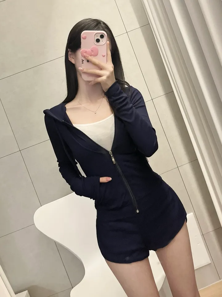 *미친가격🩷SEXY트레이닝* 스키 데일리 후드집업 골지 팬츠 트레이닝 set 상세 이미지 11