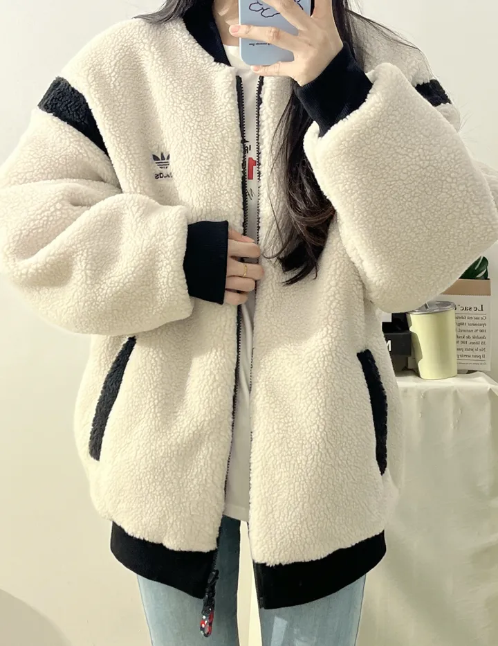 아디다스 남녀공용 오리지널스 셰르파 후리스 양털 뽀글이 봄버 리버서블 자켓 2컬러 IX4215,IX4214 상세 이미지 19